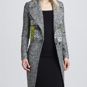 Diane von furstenberg - nala tweed print coat